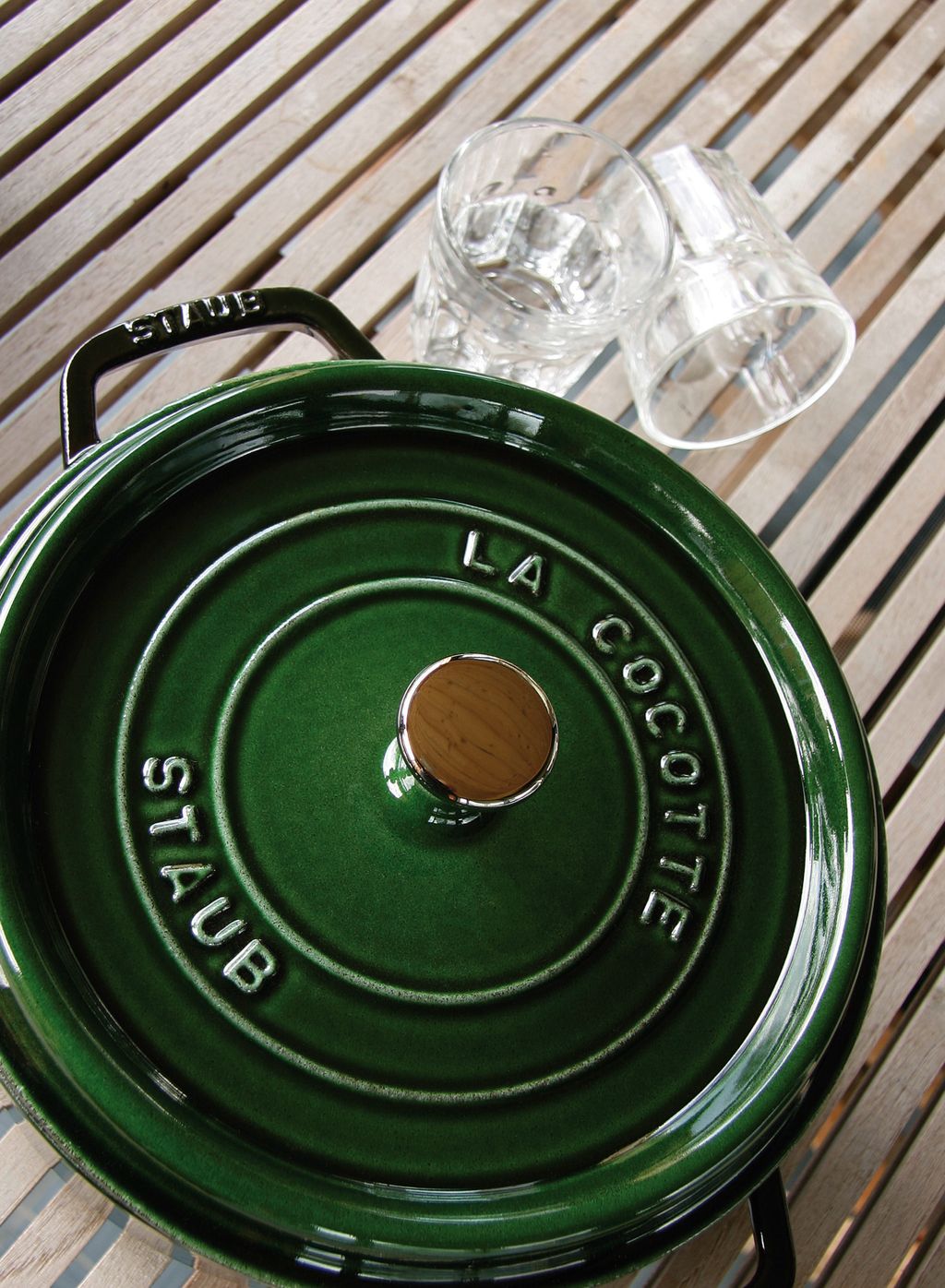 Round Cocotte - 24cm/3.8L Basil Green