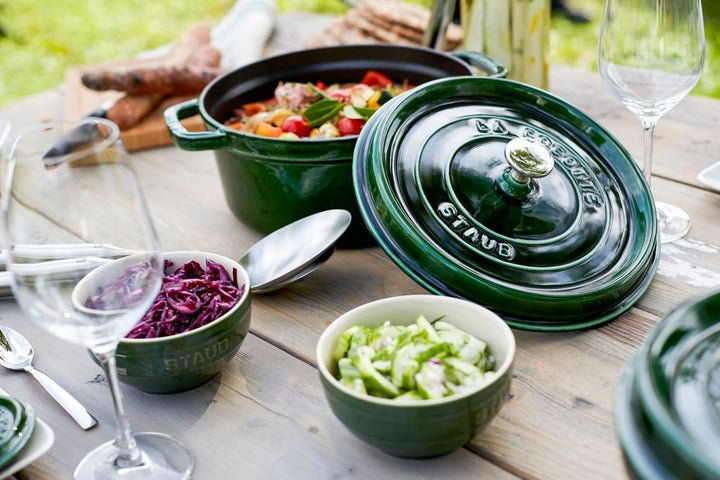 Round Cocotte - 26cm/5.2L Basil Green