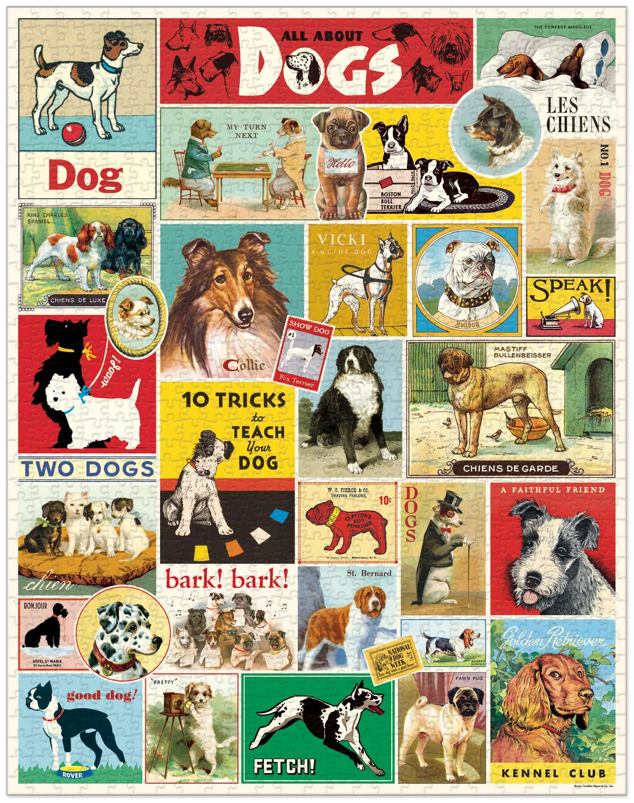Dogs Vintage Puzzle - 1000 pieces