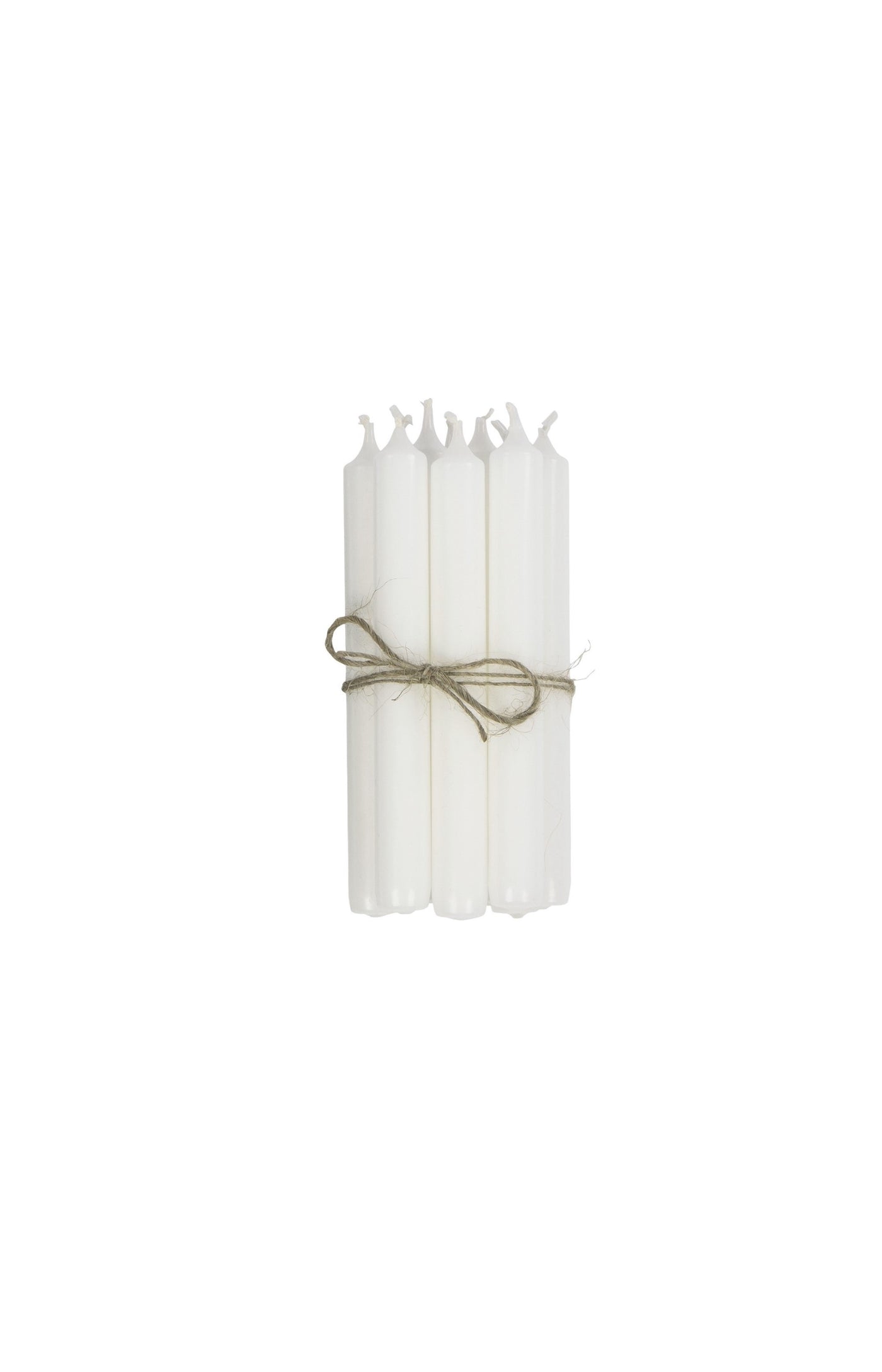 Broste Copenhagen Classic Candle Set of 10 - White