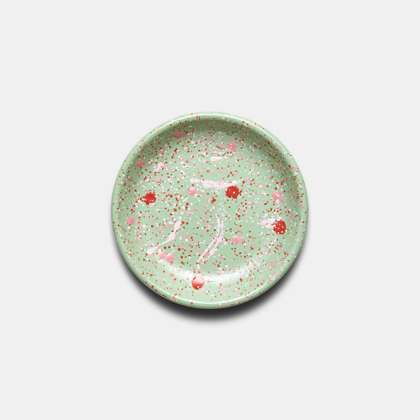 Enamel Plate 18cm - Muscat green