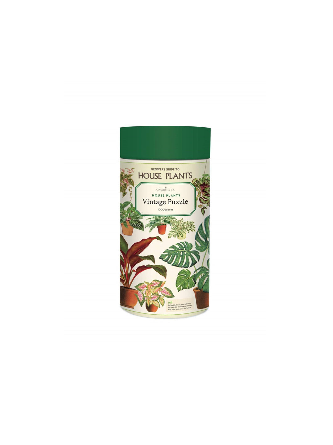 vintage puzzle house plants Jigsaw Puzzles | Cavallini & Co. - House Plants Vintage Puzzle