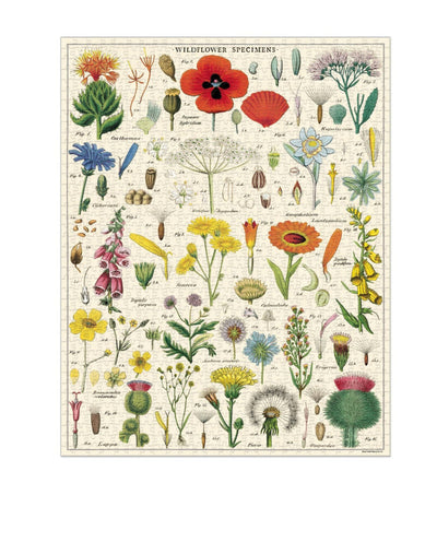Cavallini & Co. Wildflowers Vintage Puzzle - 1000 pieces