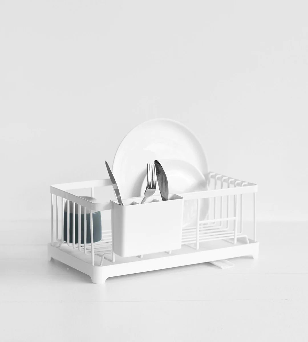 Tower Sink Drainer Wire Basket - White