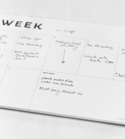 A4 Week Planner