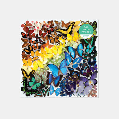 Rainbow Butterflies 500 pcs Family Puzzle