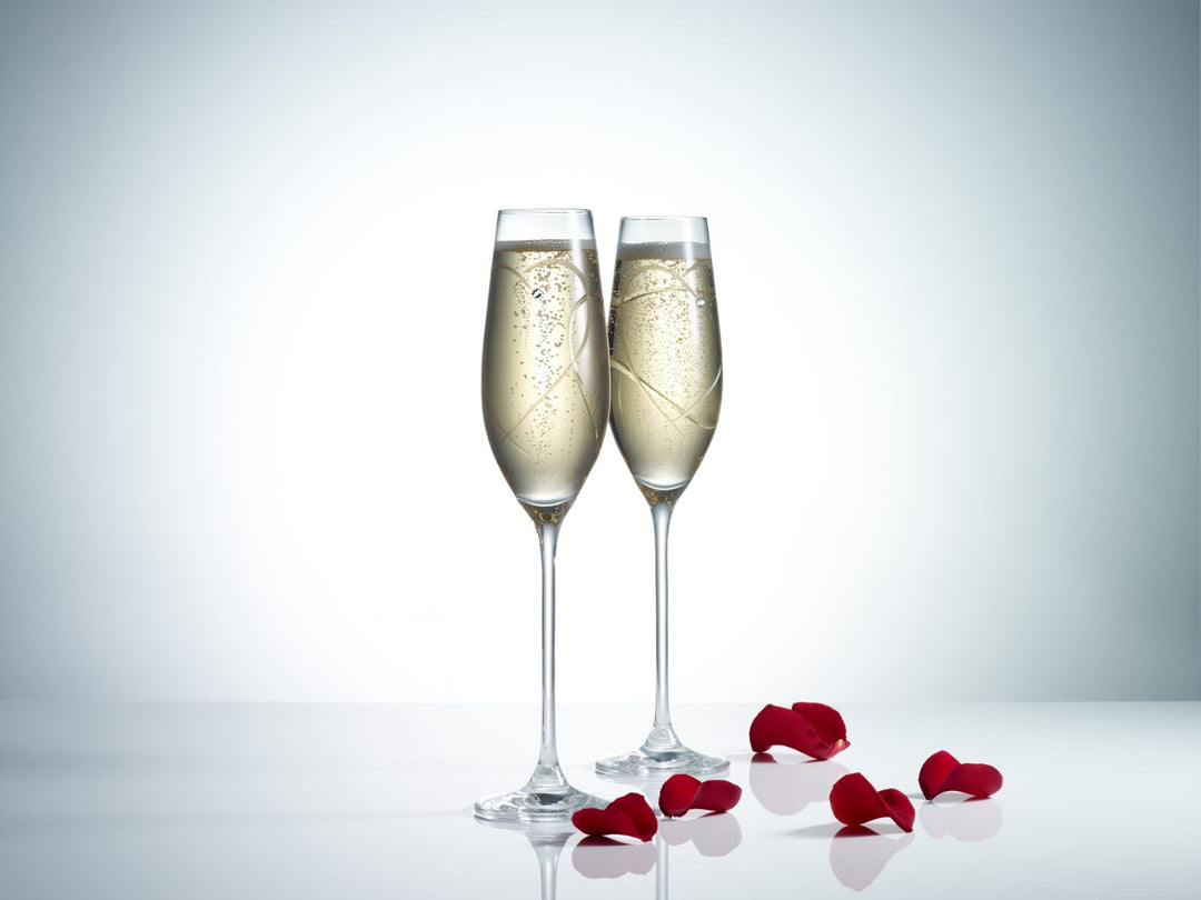 Royal Doulton Flutes Two Hearts Set Of 2