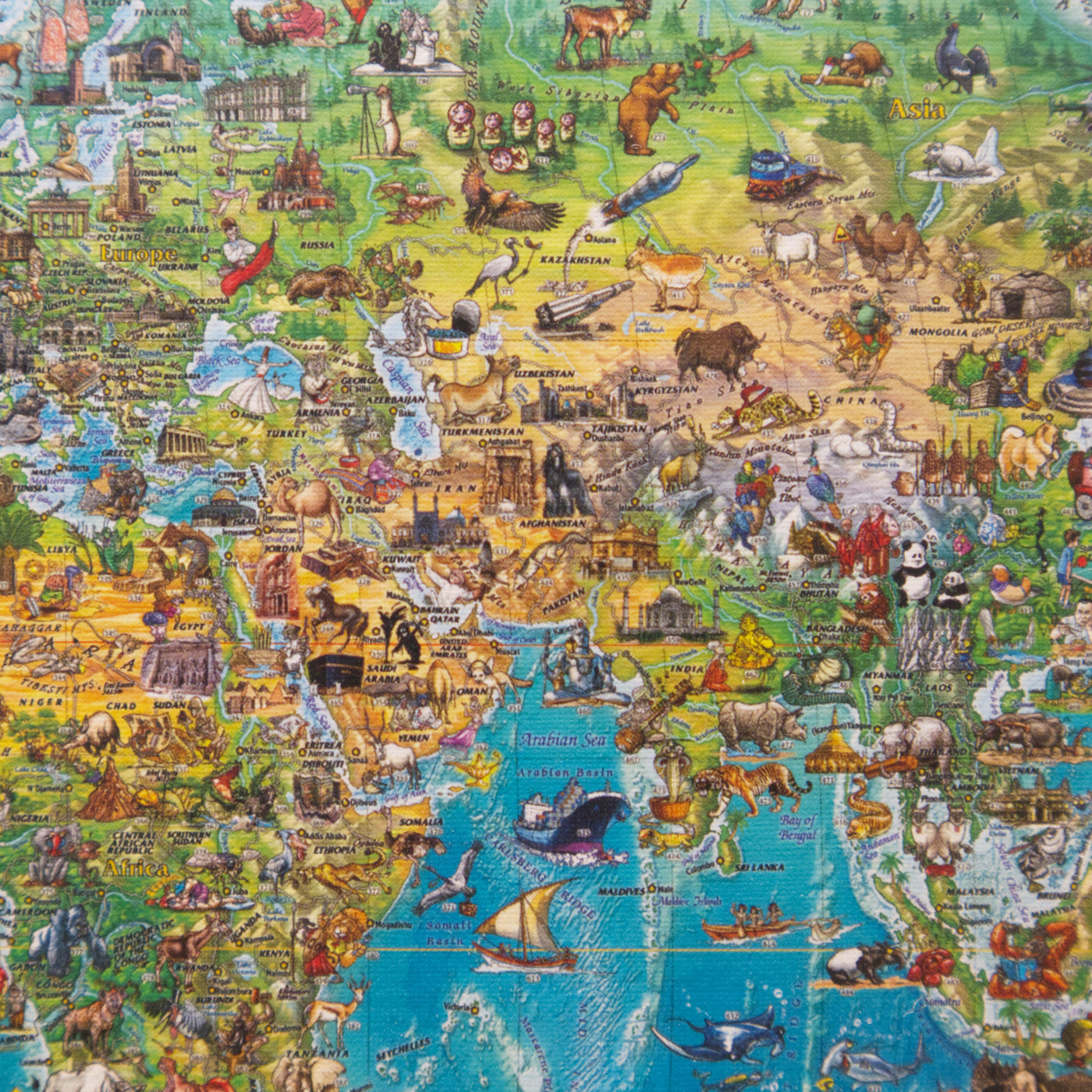 Map Art Amazing World - 2000 pieces puzzle