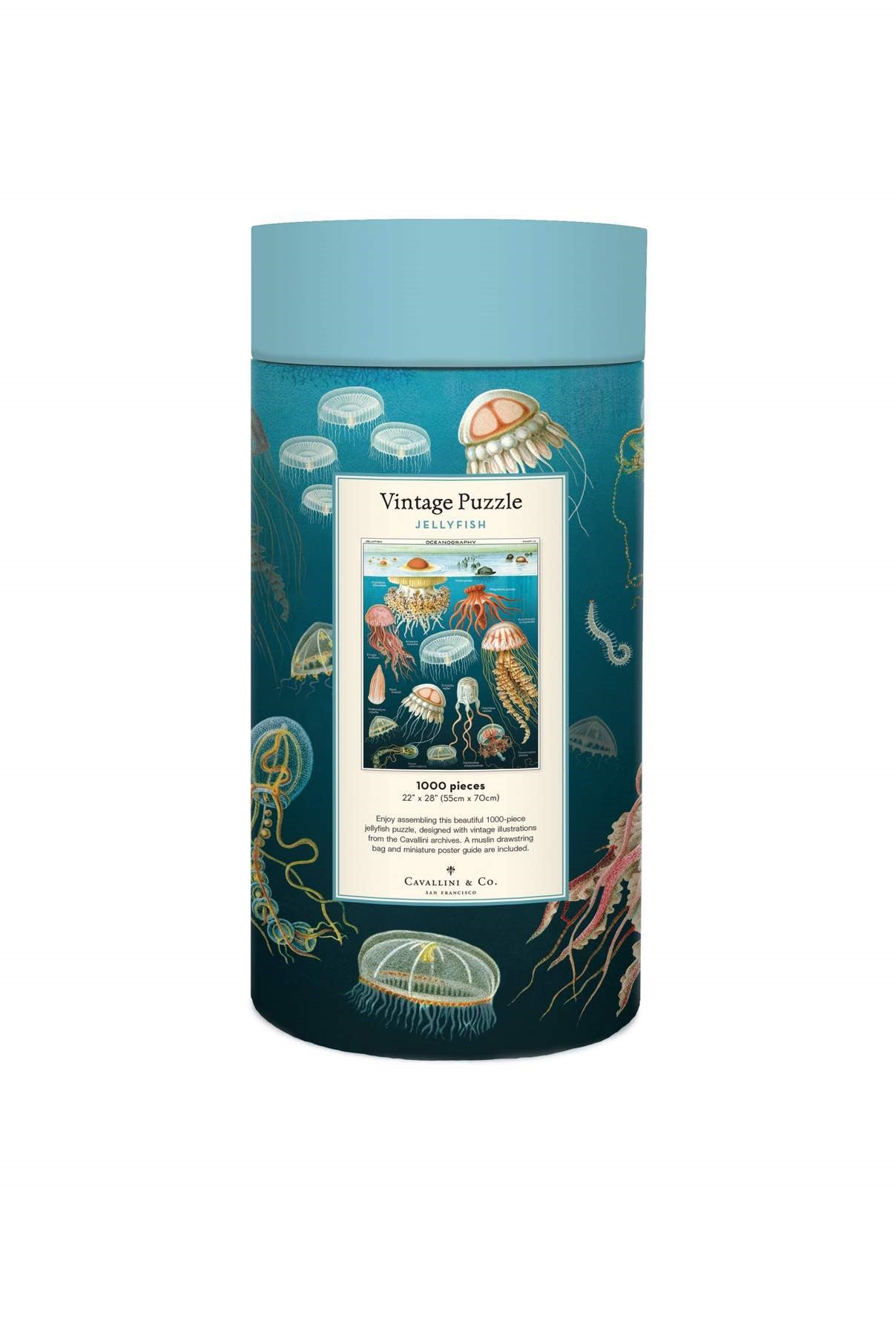 Cavallini & Co. Jellyfish Vintage Puzzle - 1000 pieces