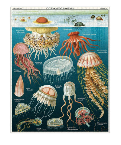Cavallini & Co. Jellyfish Vintage Puzzle - 1000 pieces
