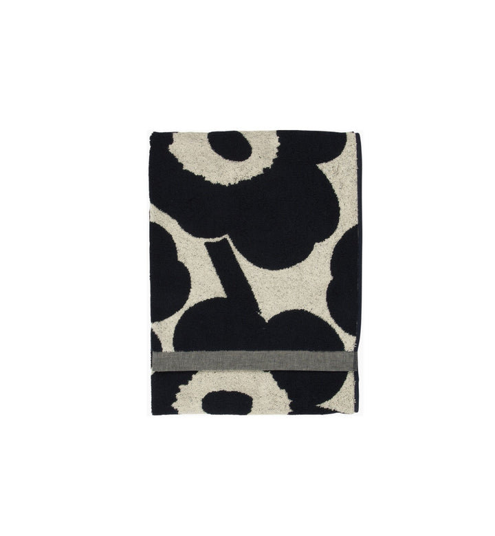 Marimekko Unikko Bath Towel 70x150 cm - Dark Blue