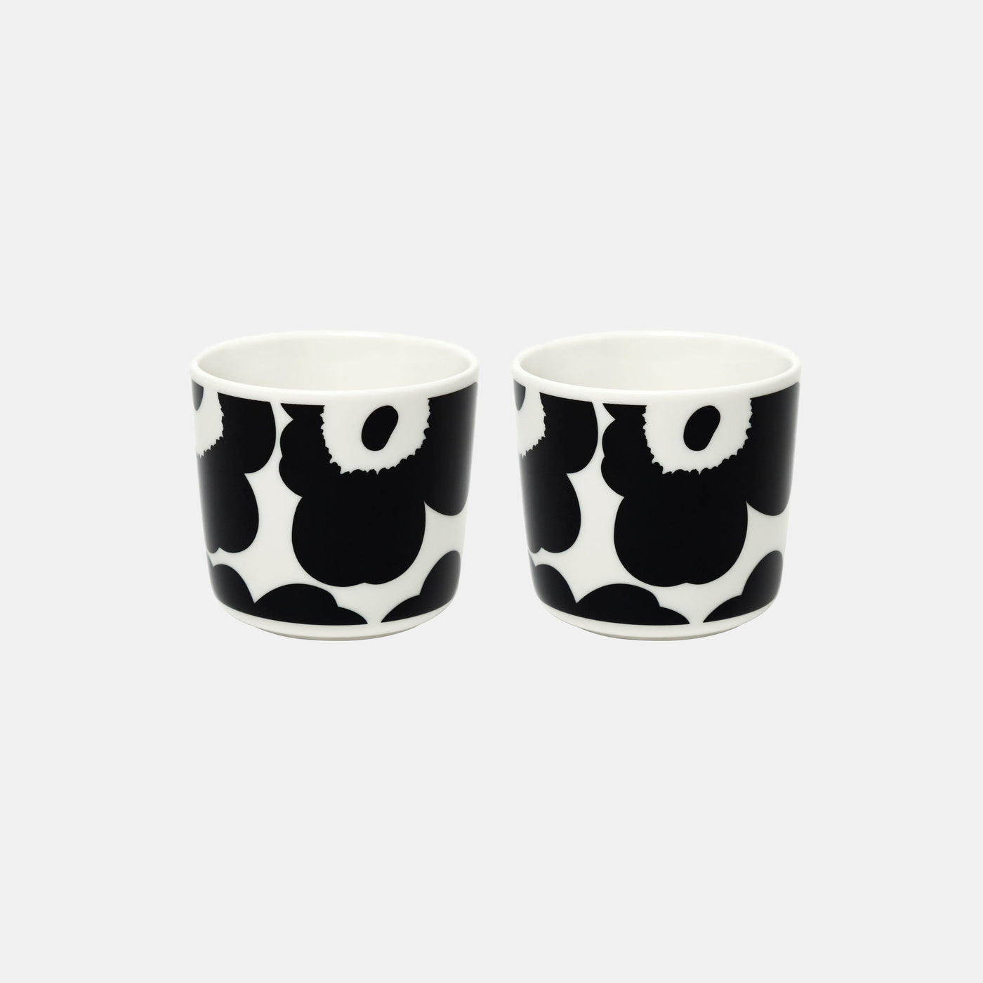 Oiva / Unikko coffee cup 2dl, without handle, 2 pcs - Black