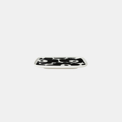 Oiva/Unikko Plate 15x12 cm - Black