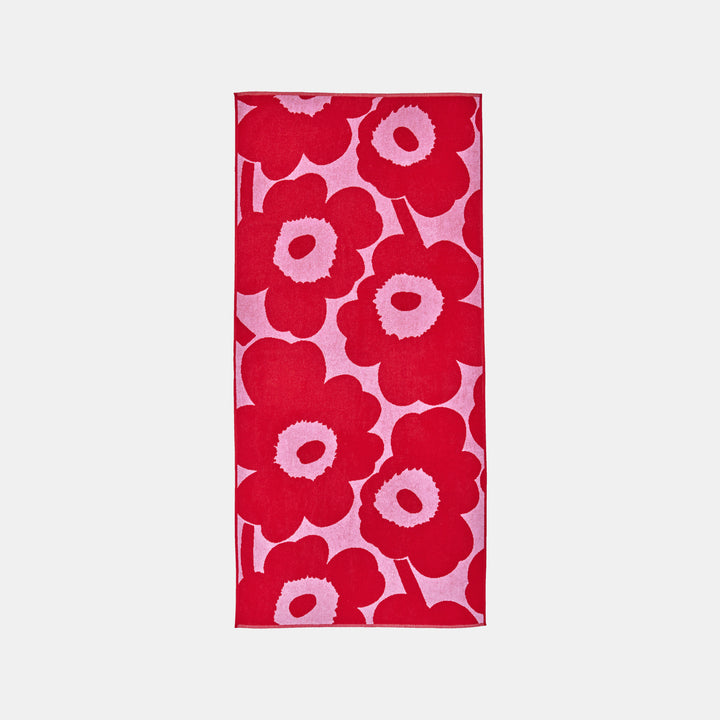 New Unikko bath towel 70x150cm - Red