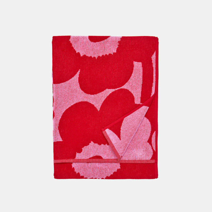 New Unikko bath towel 70x150cm - Red