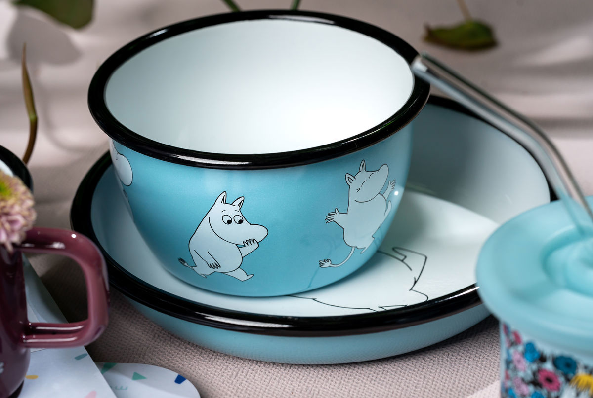 Moomin Enamel Plate Moomin 18cm