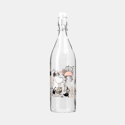 Moomin glass bottle The Beach - 1 L
