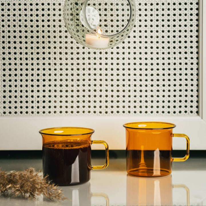 Glass mug - Amber - 350ml