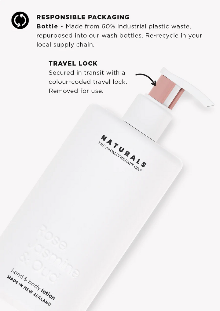 Naturals Hand & Body Lotion - Rose & Jasmine Oud