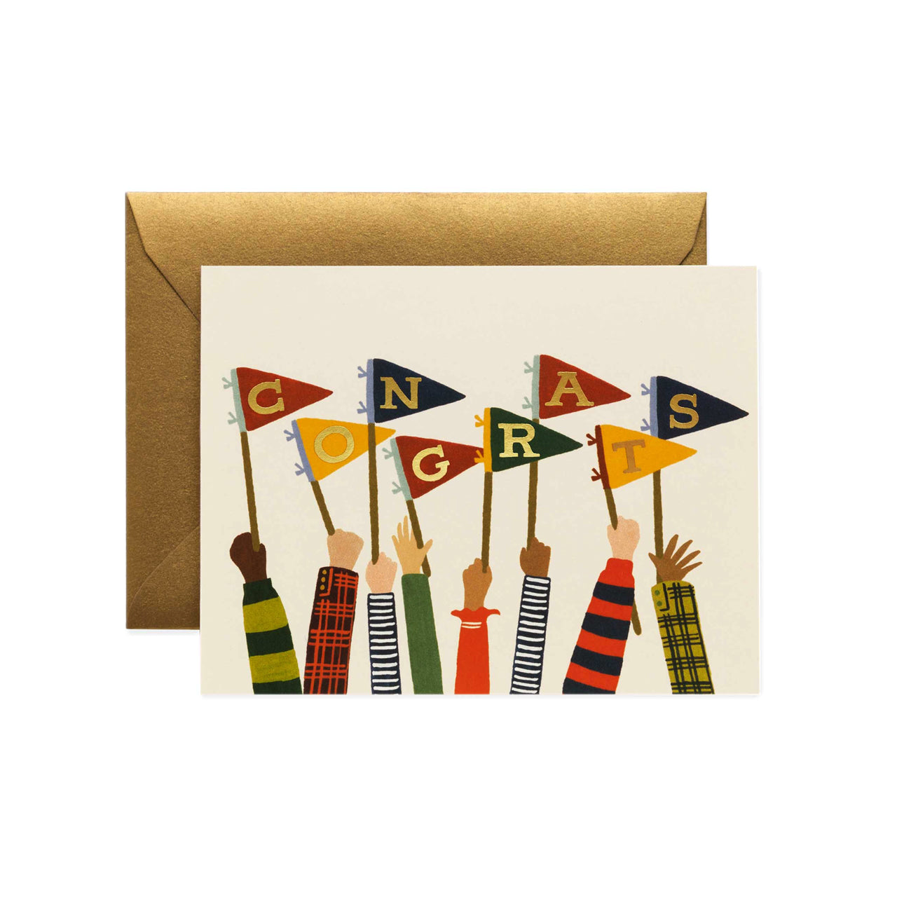 Rifle Paper Co. Single Card - Congrats Pennants