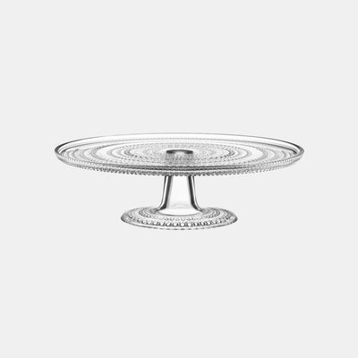 Kastehelmi Cake stand 31.5cm Clear