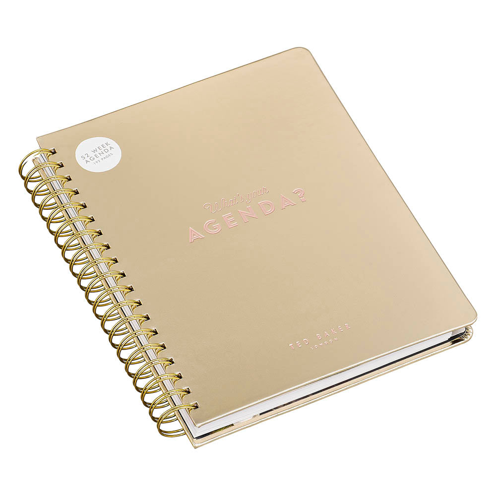 Ted Baker Agenda Planner Gold