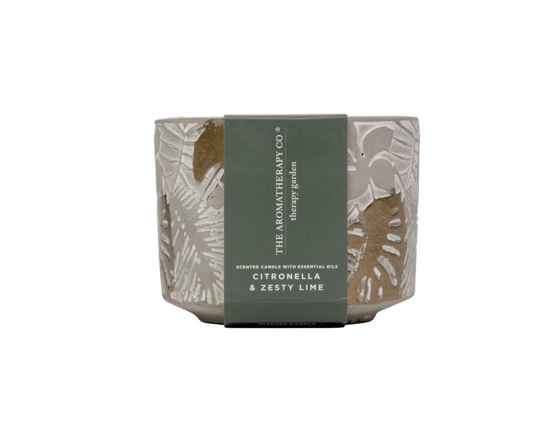 The Aromatherapy Co. Therapy Garden Citronella Candle - 300g Zesty Lime
