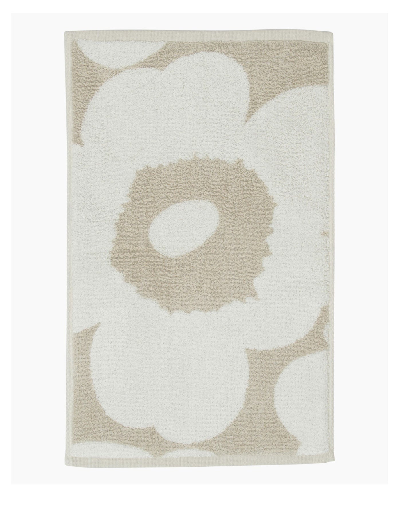 Marimekko Unikko Guest Towel 30x50 cm - Beige and White