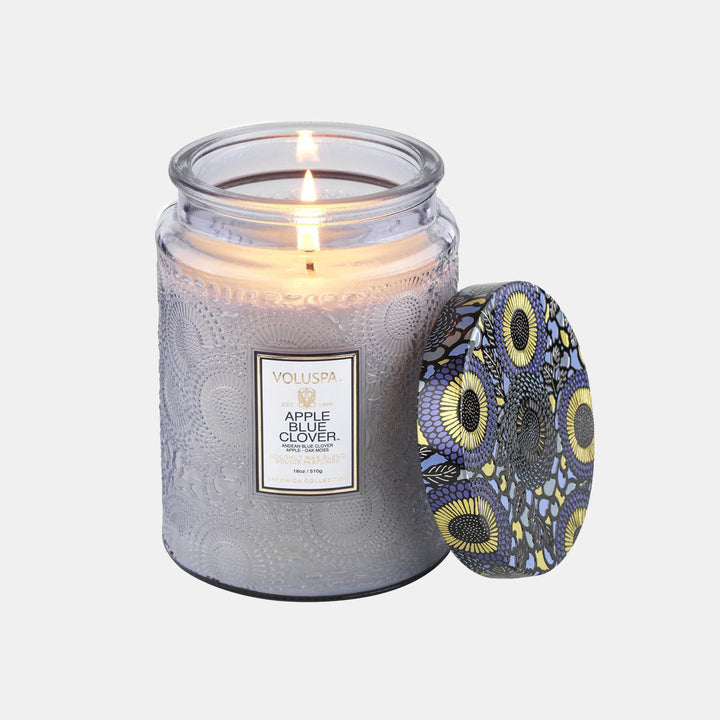 Apple Blue Clover Candle - 100hr