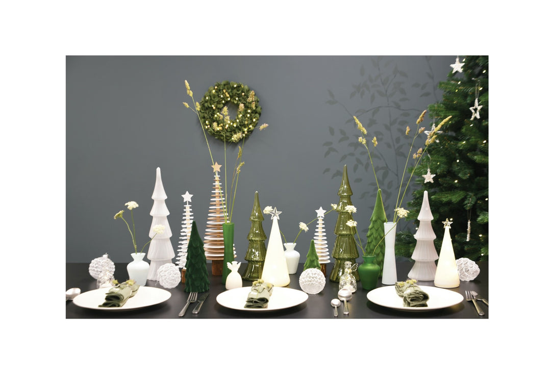 Outdo Homestore Velvet Tree Green