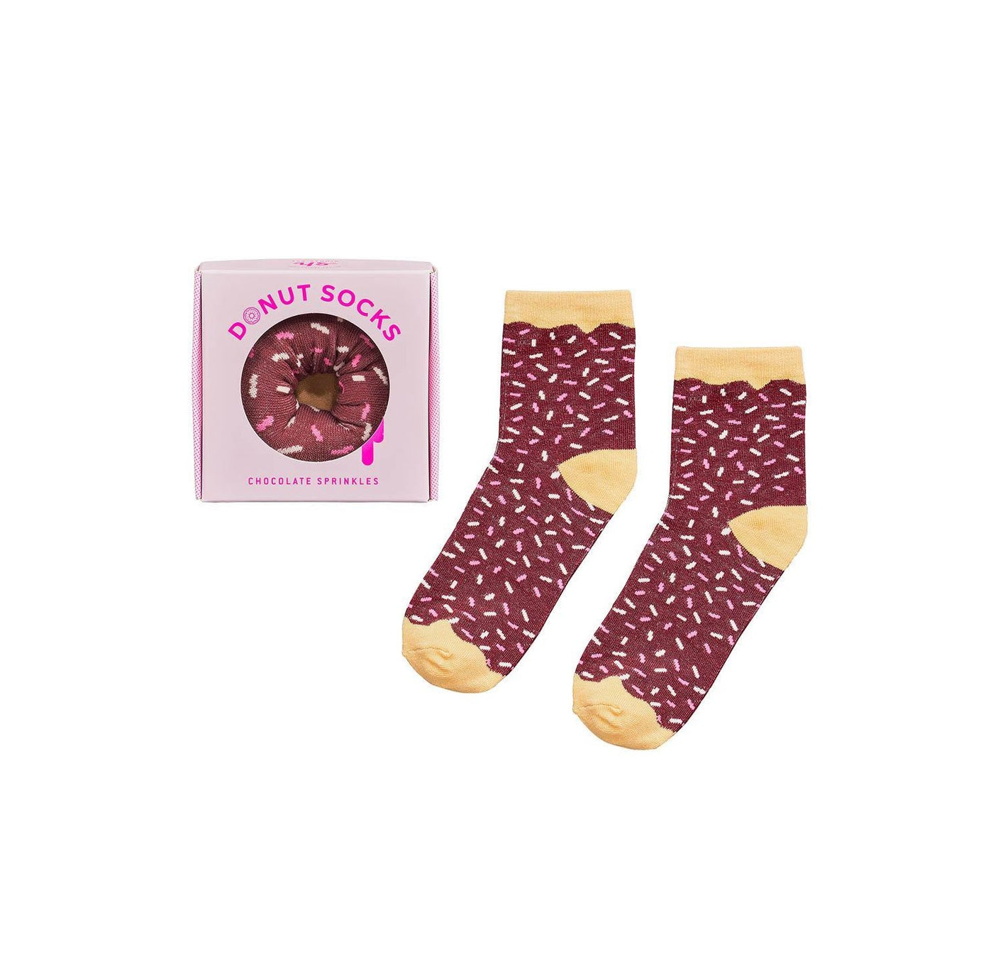 Yes Studio Organic Chocolate Sprinkle Donut Socks