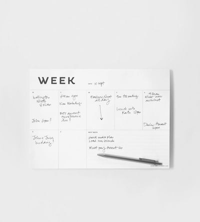 A4 Week Planner