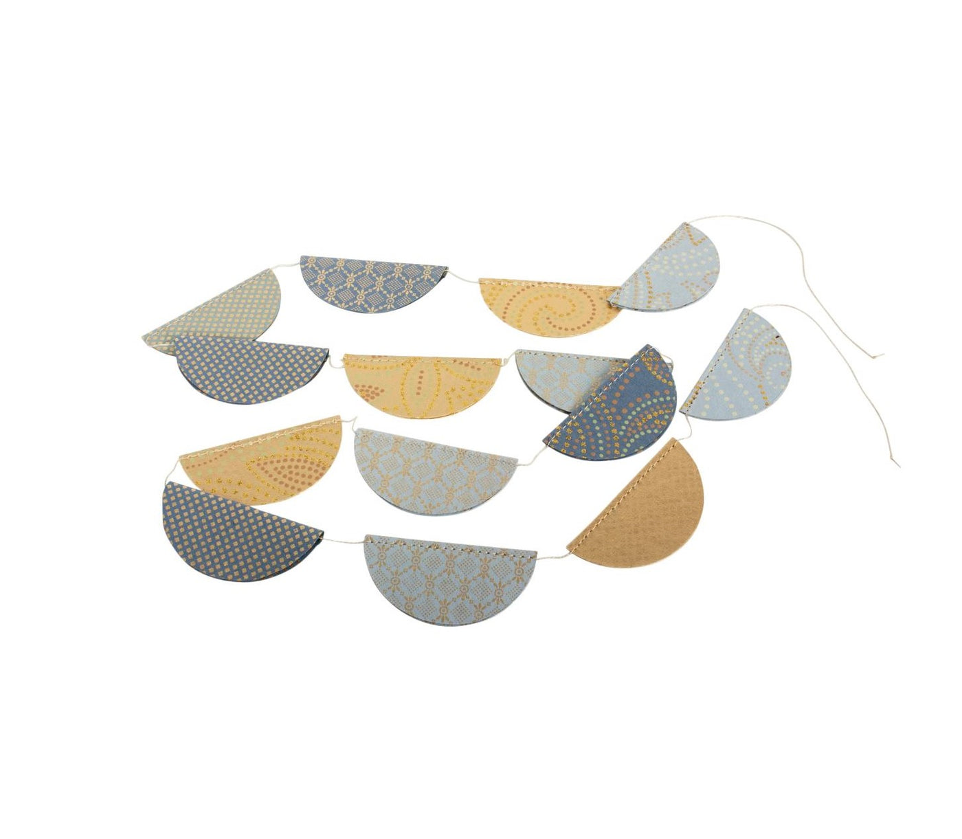 Maileg Paper Bobbles on String Blue