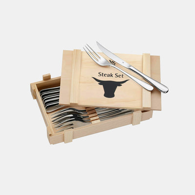 Steak Knives and Forks Set - 12pc