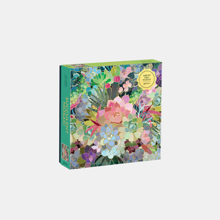 Succulent Mosaic 500 Piece Foil Puzzle