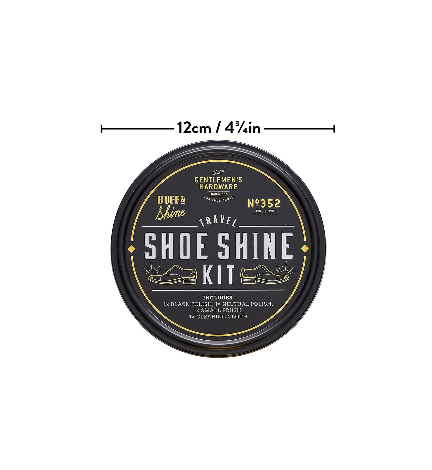 GENTLEMEN'S HARDWARE Travel Shoe Shine Tin